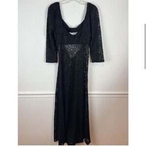 Free People Adored Maxi Dress Black